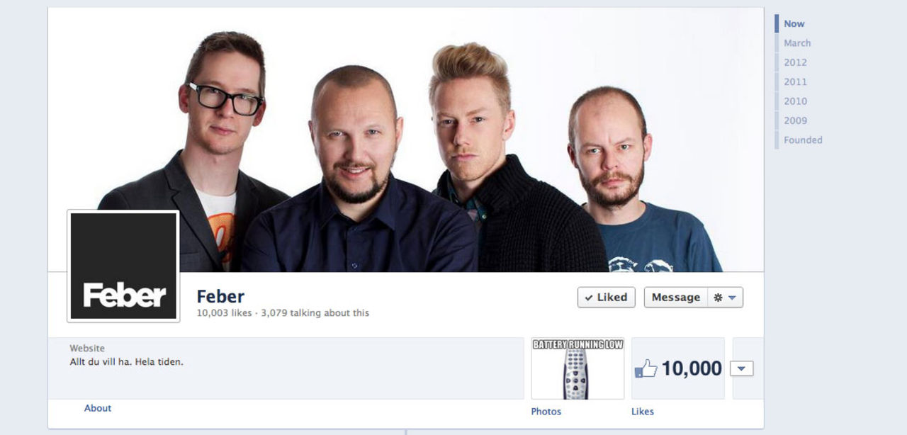 Nu är vi 10 000 Feber-vänner på Facebook!