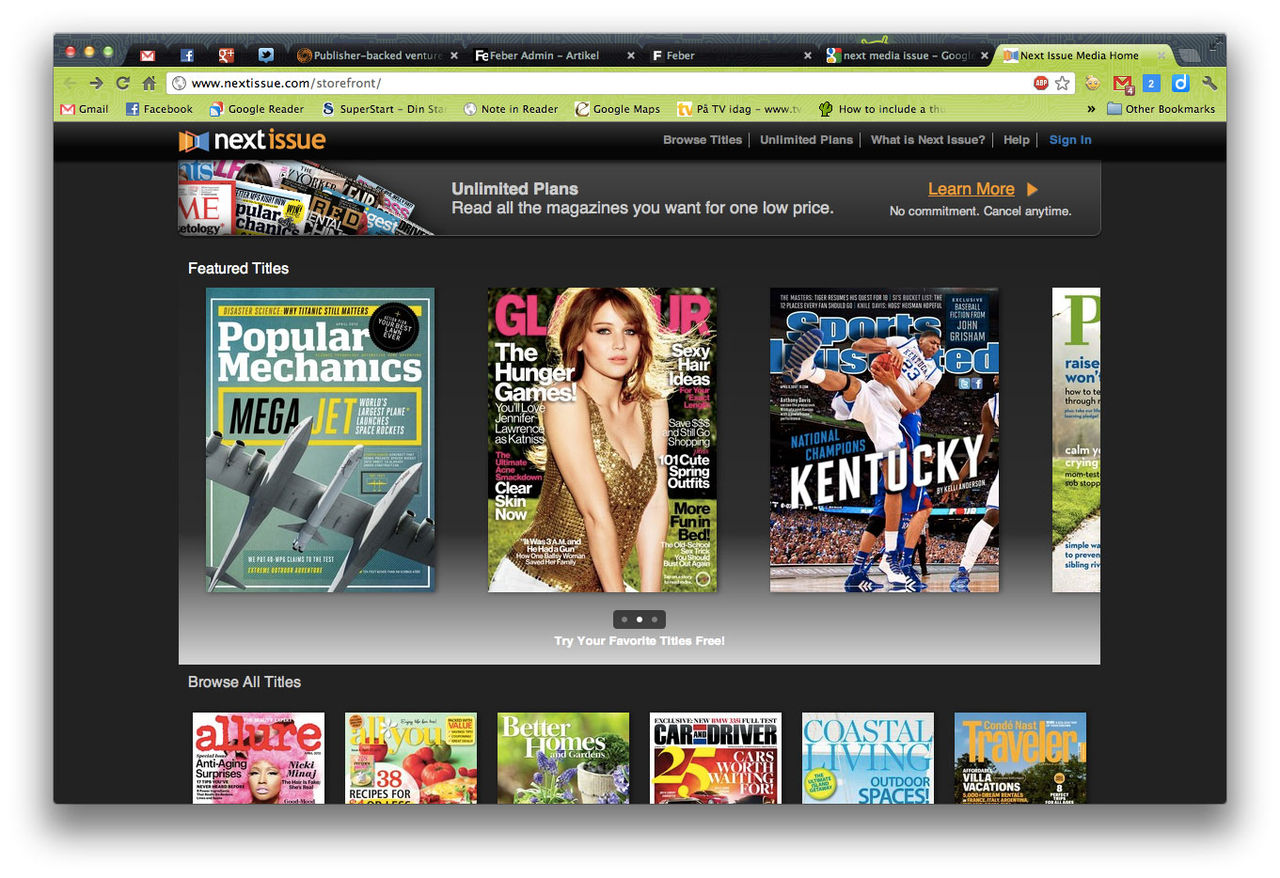 Next Issue Media - som Spotify för tidningar