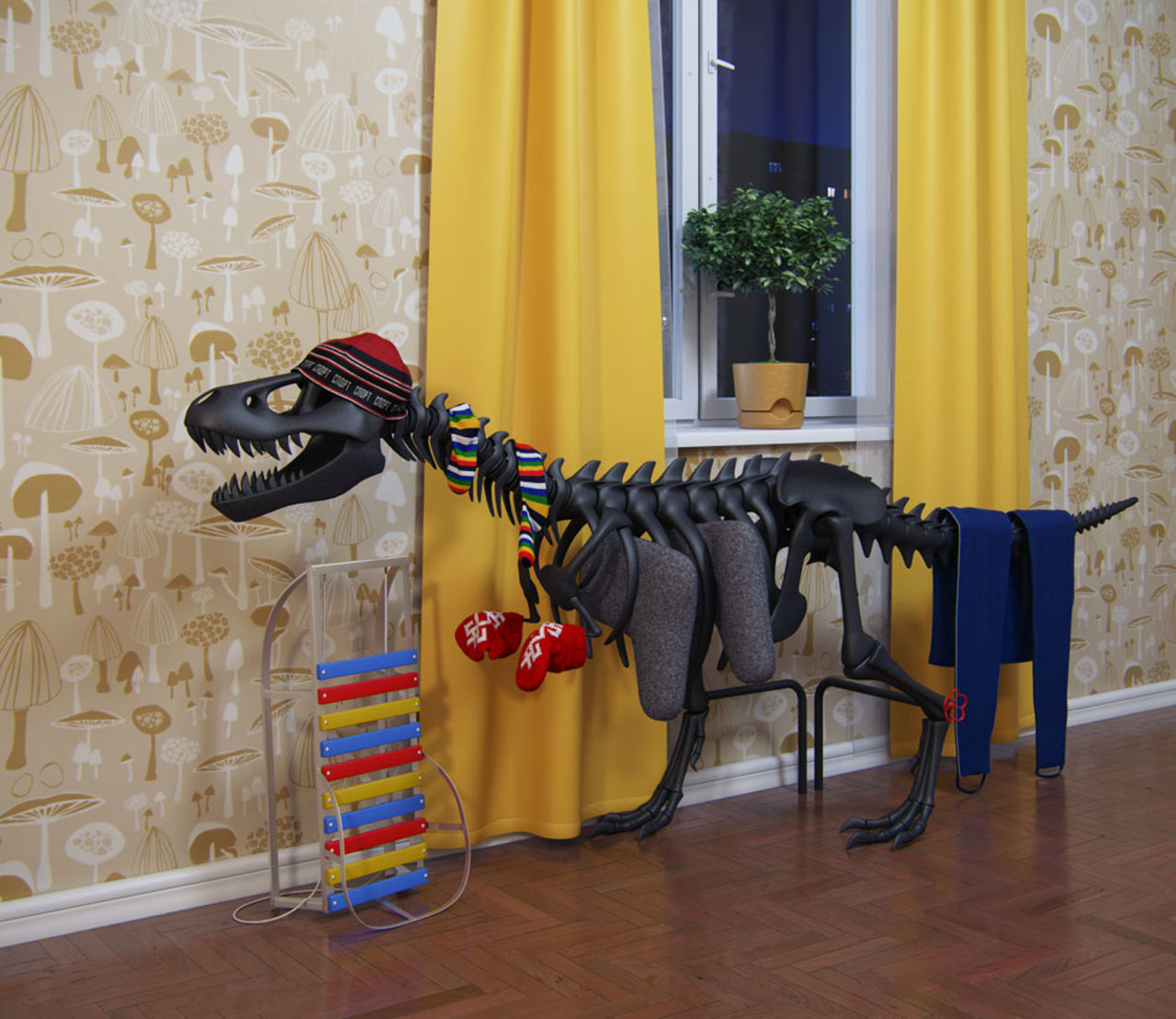 Thermosaurus - ett dinosaurie-element