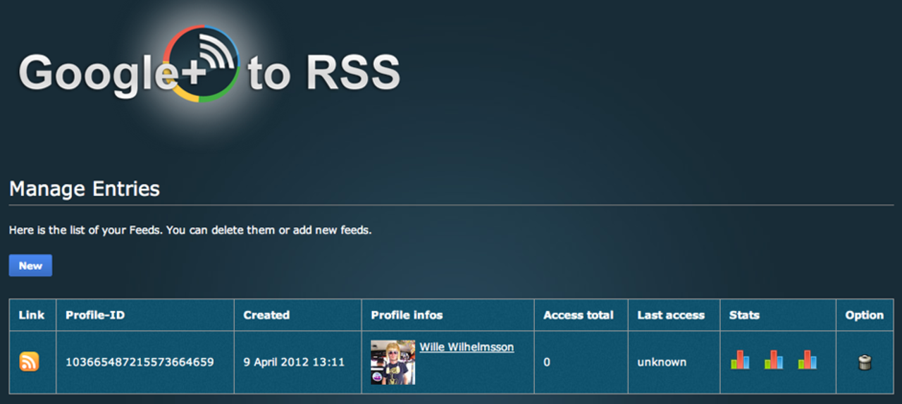 Fixa RSS-flöden från Google+