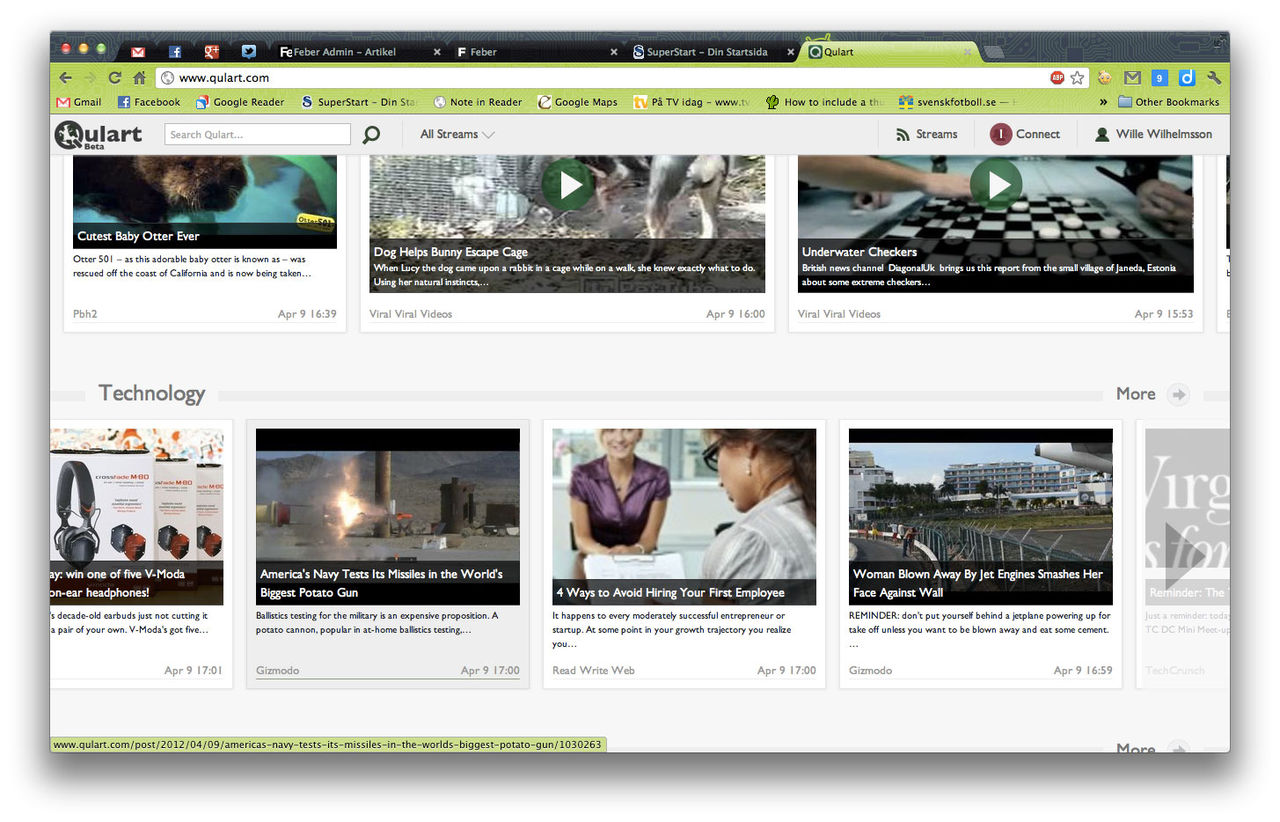 RSS-läsaren Qulart får nytt utseende 