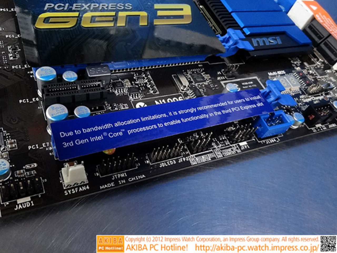 Z77s tredje PCIe x16 fungerar bara med Ivy Bridge CPUs