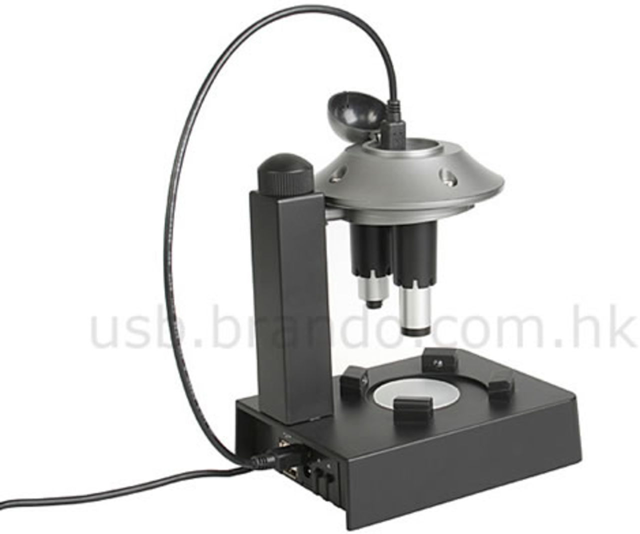 Mikroskop, webbkamera och USB-hub i ett