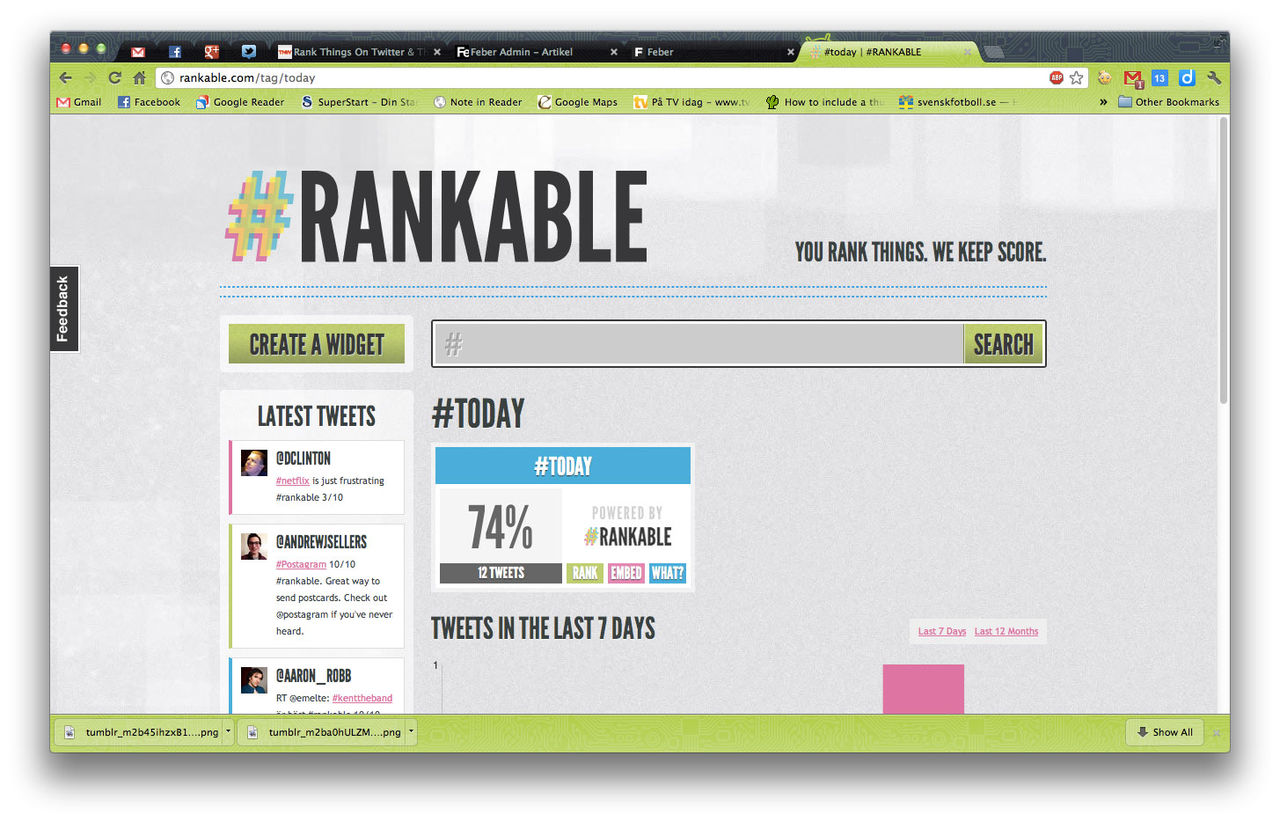 Betygsätt vad du vill med Rankable