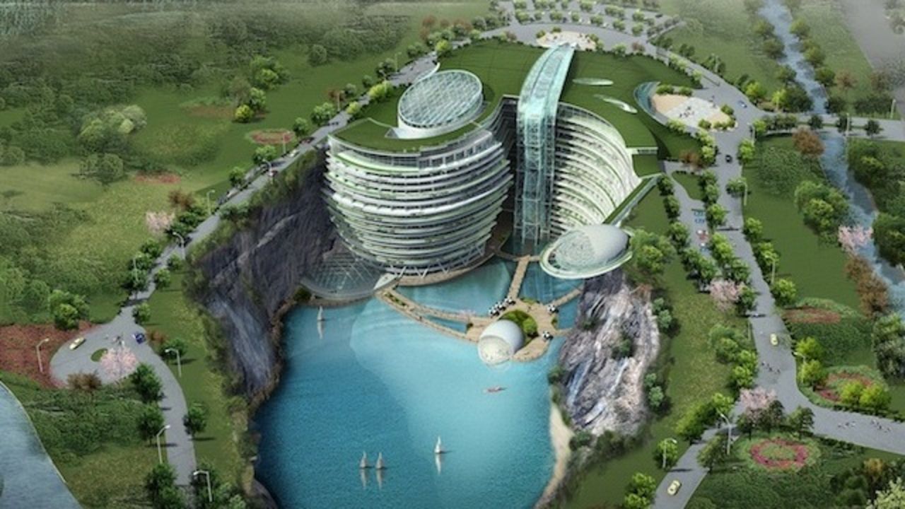 Underjordiskt hotell på gång i Shanghai