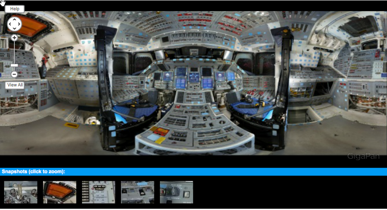 Panoramabilder inifrån Discovery