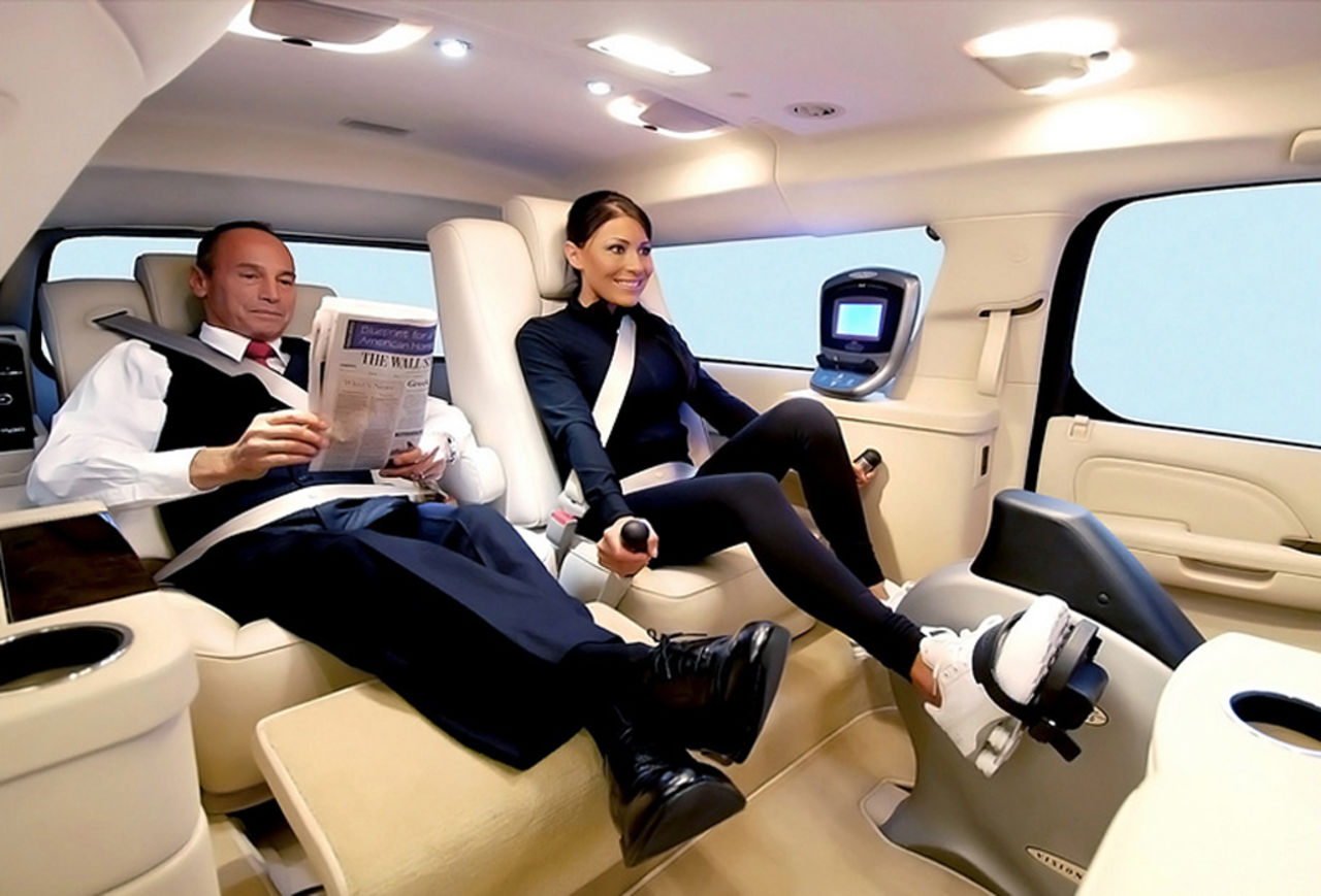 Suv med inbyggd träningsmaskin