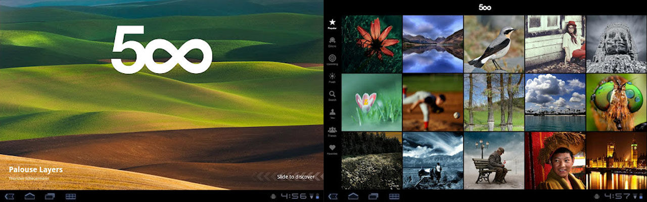 500px släpper app för Android