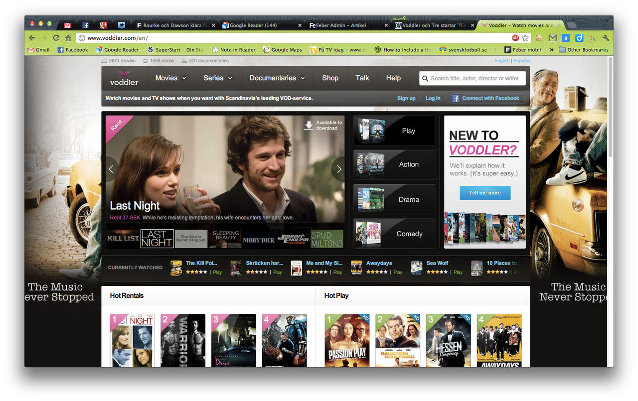 Voddler och 3 startar 