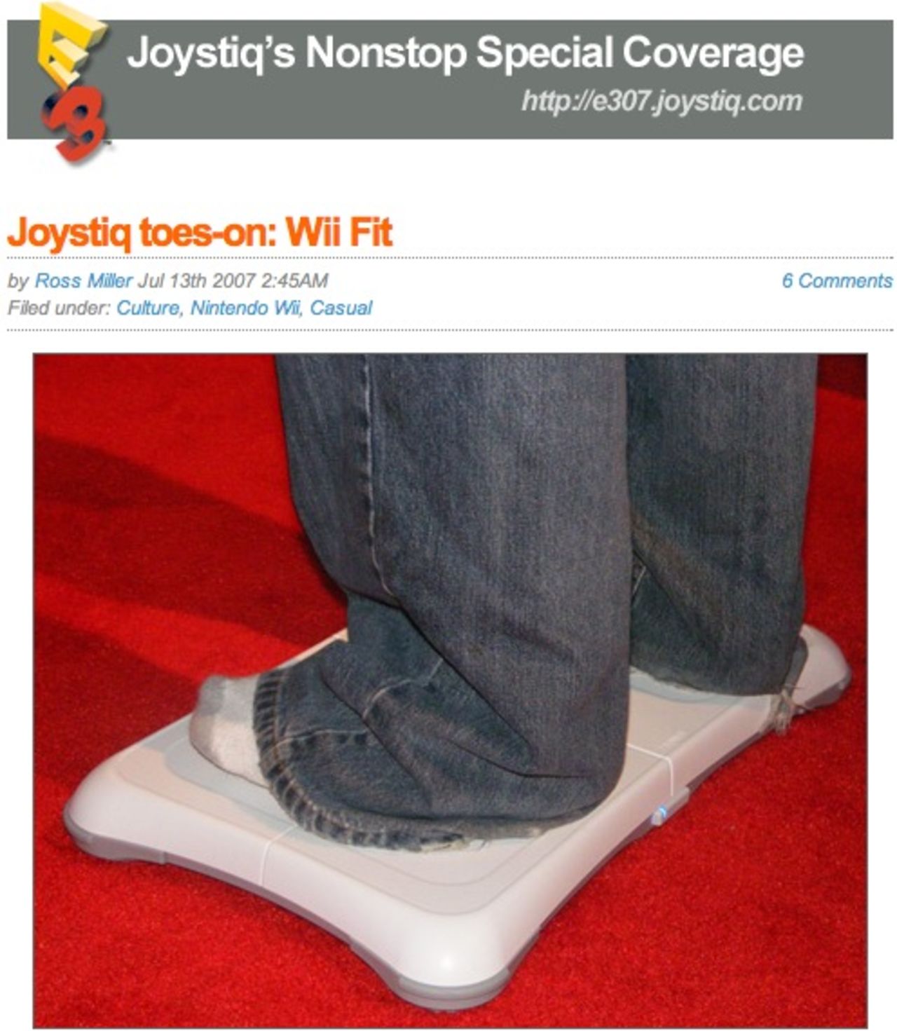 Joystiq har testat Wii Fit