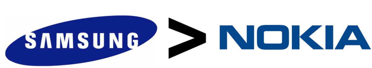 Samsung nu större än Nokia på mobiltelefoner