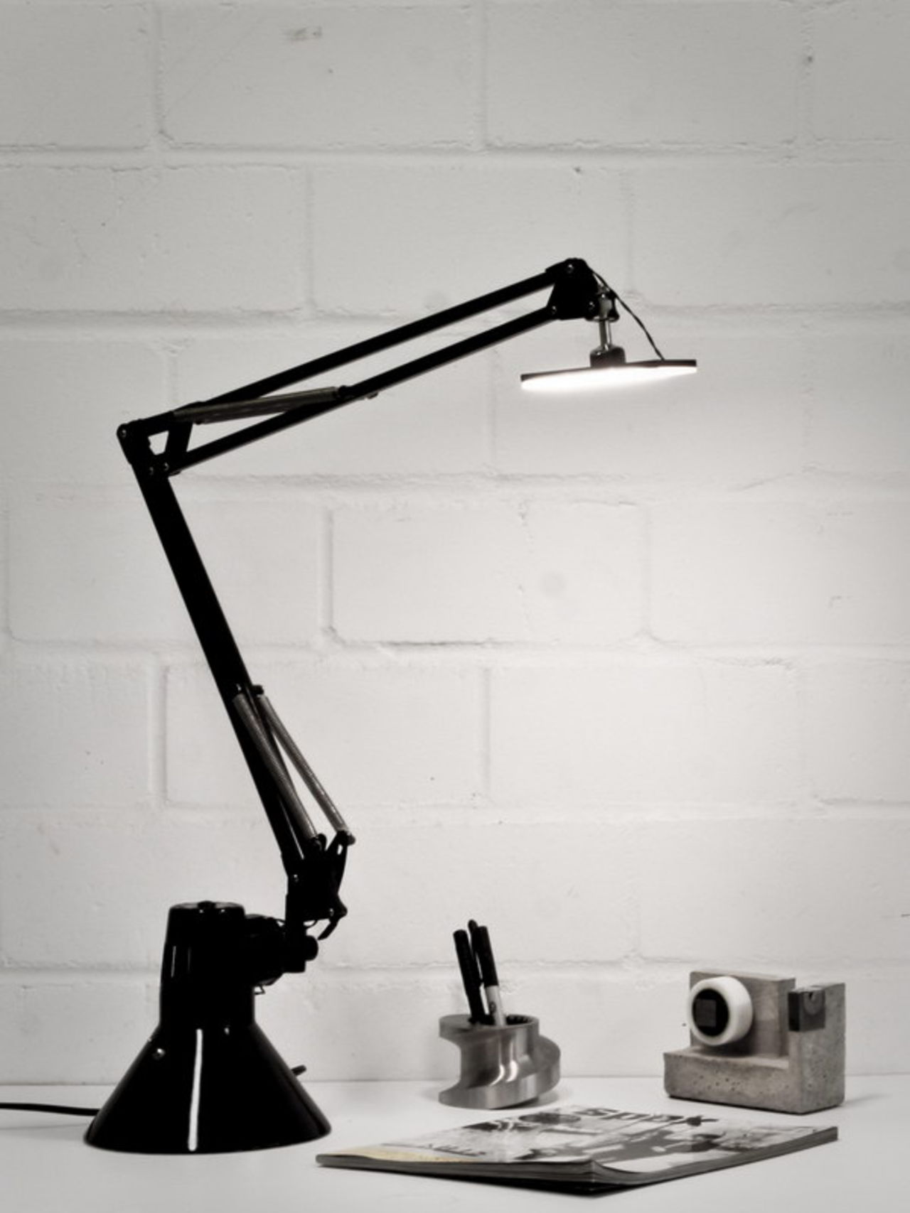Uppochner-påvänd lampa