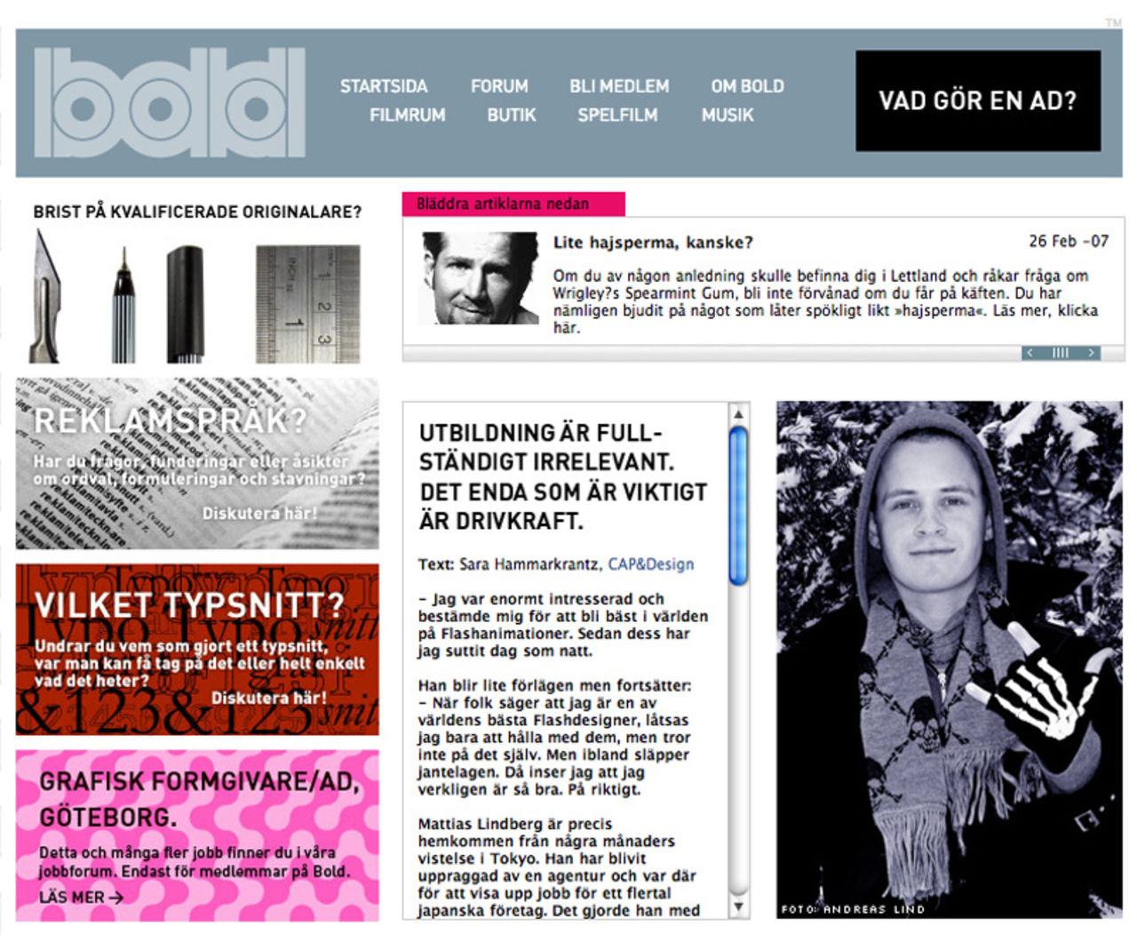 Grafiskt Forum och Bold