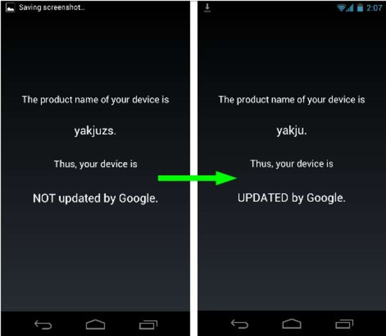 Uppdatera din Galaxy Nexus