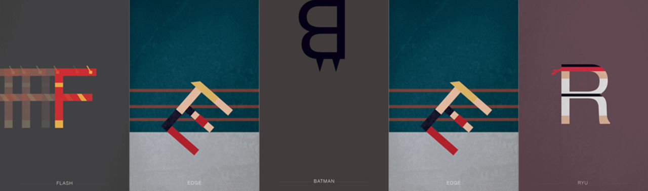 Typsnittet Helvetica - med superhjältar