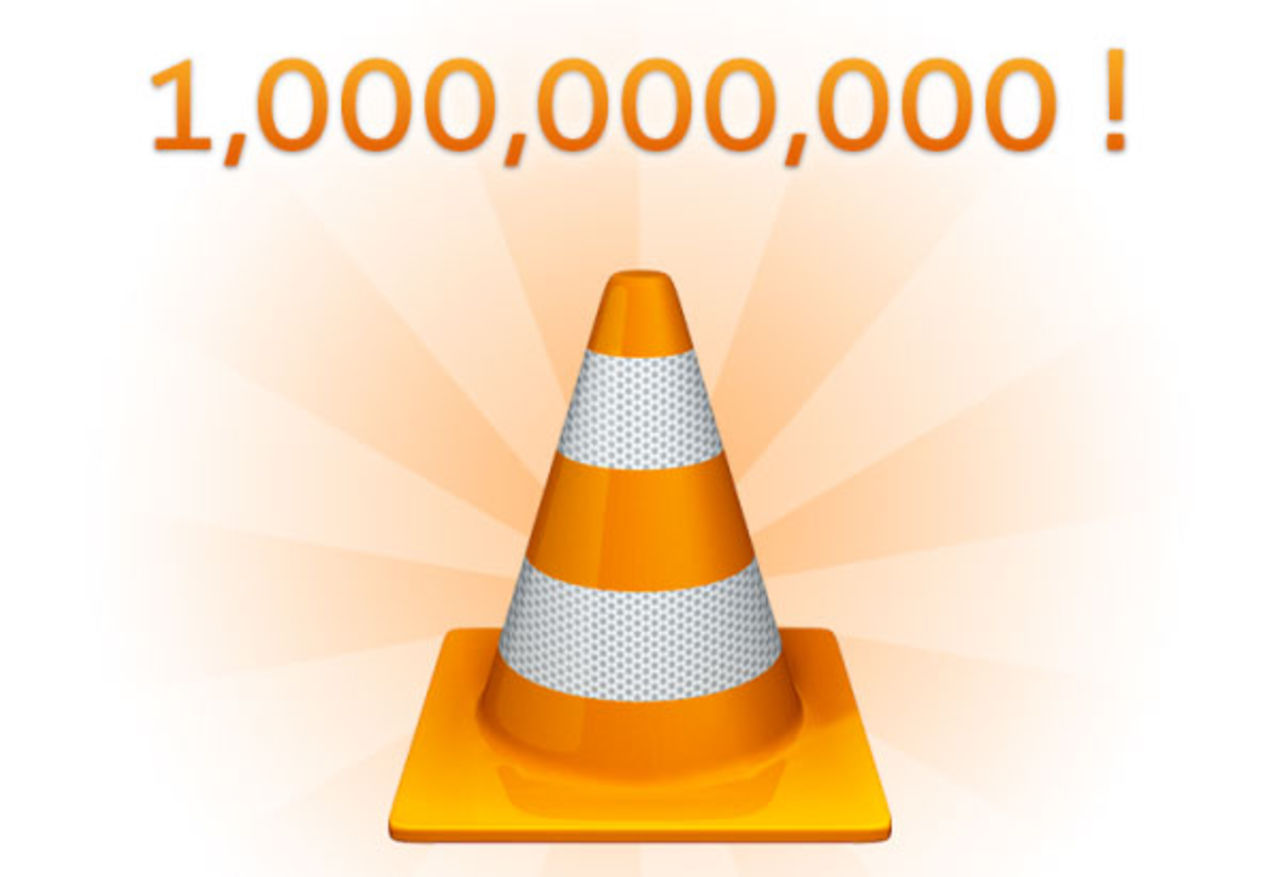 VLC nedladdat en miljard gånger