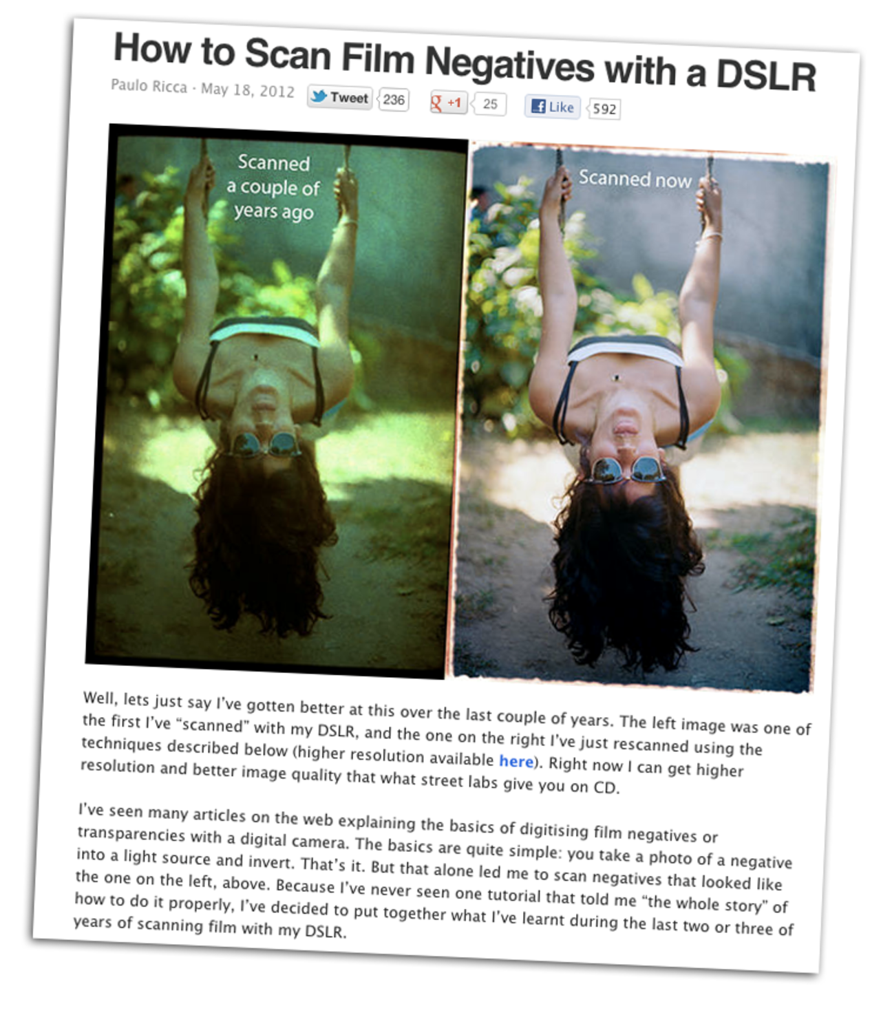 Scanna negativ med din systemkamera