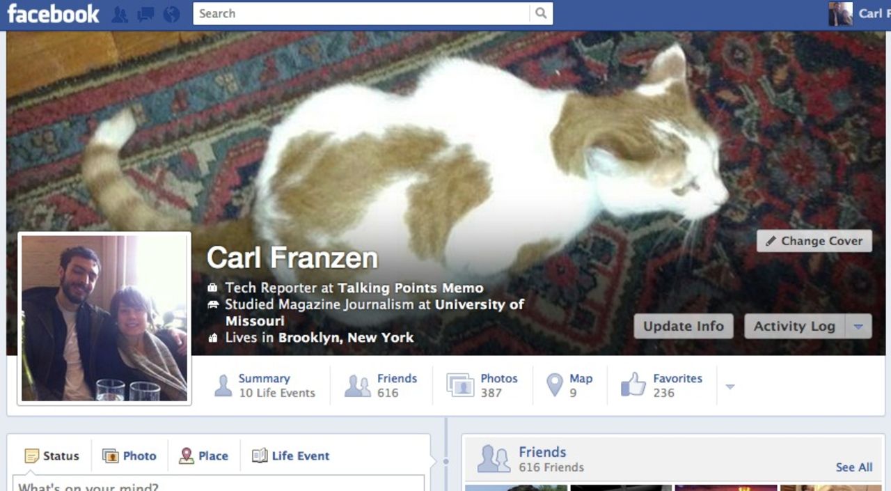 Facebook testar ny Timeline-design
