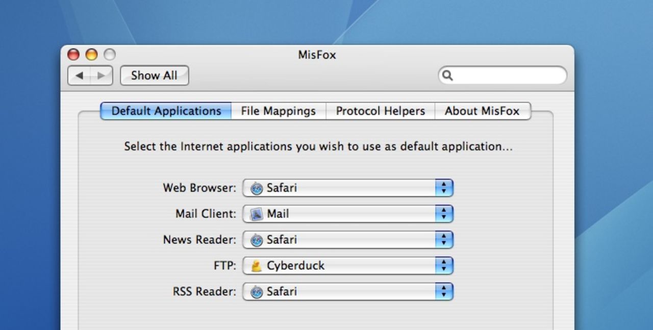MisFox väljer rätt program för rätt protokoll