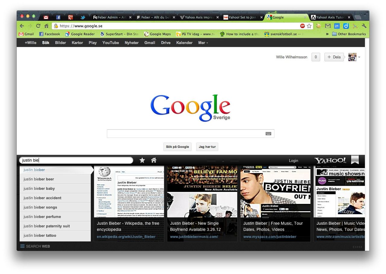 Yahoo Axis - en ny typ av webbläsare