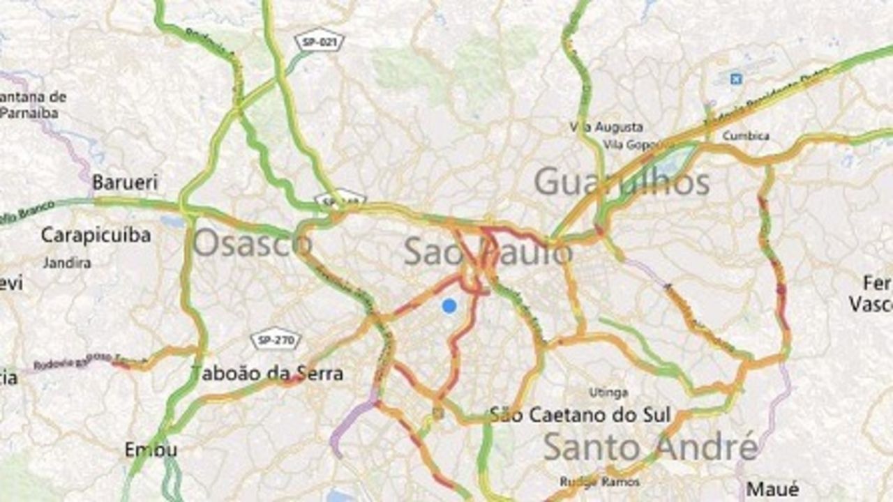 Trafikinformation i Bing Maps för 24 länder