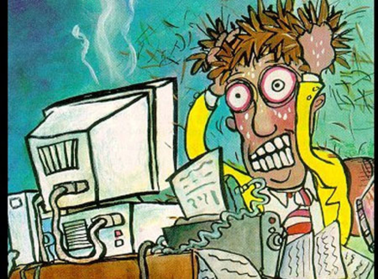 Tysk kastade ut datorn genom fönstret