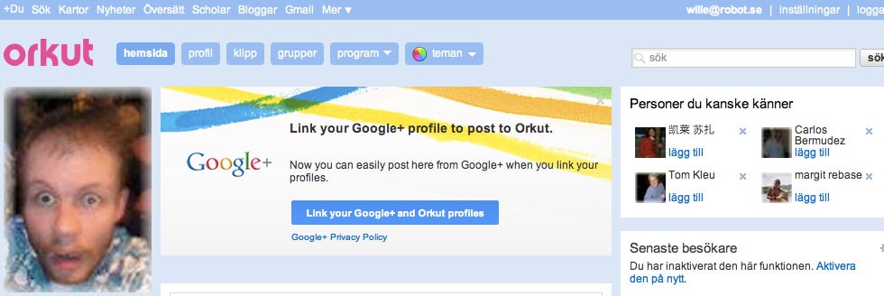 Nu kan man koppla ihop Orkut med Google+