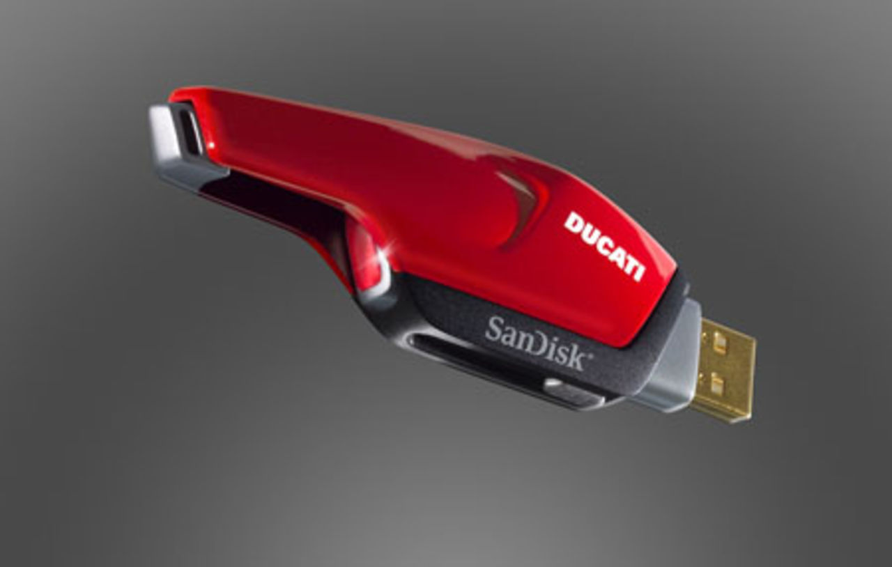 Ducati-minnen från SanDisk