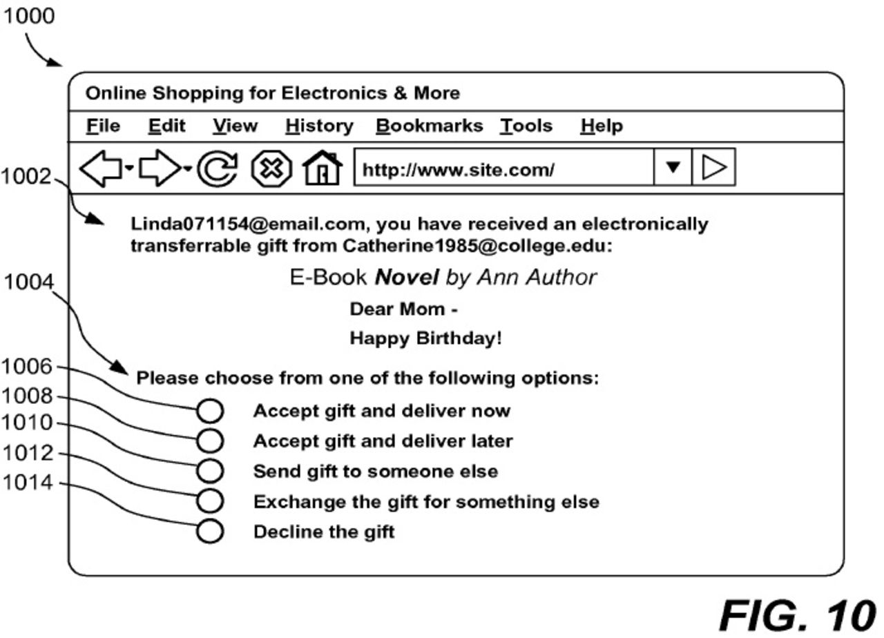 Amazon får patent på digitala gåvor