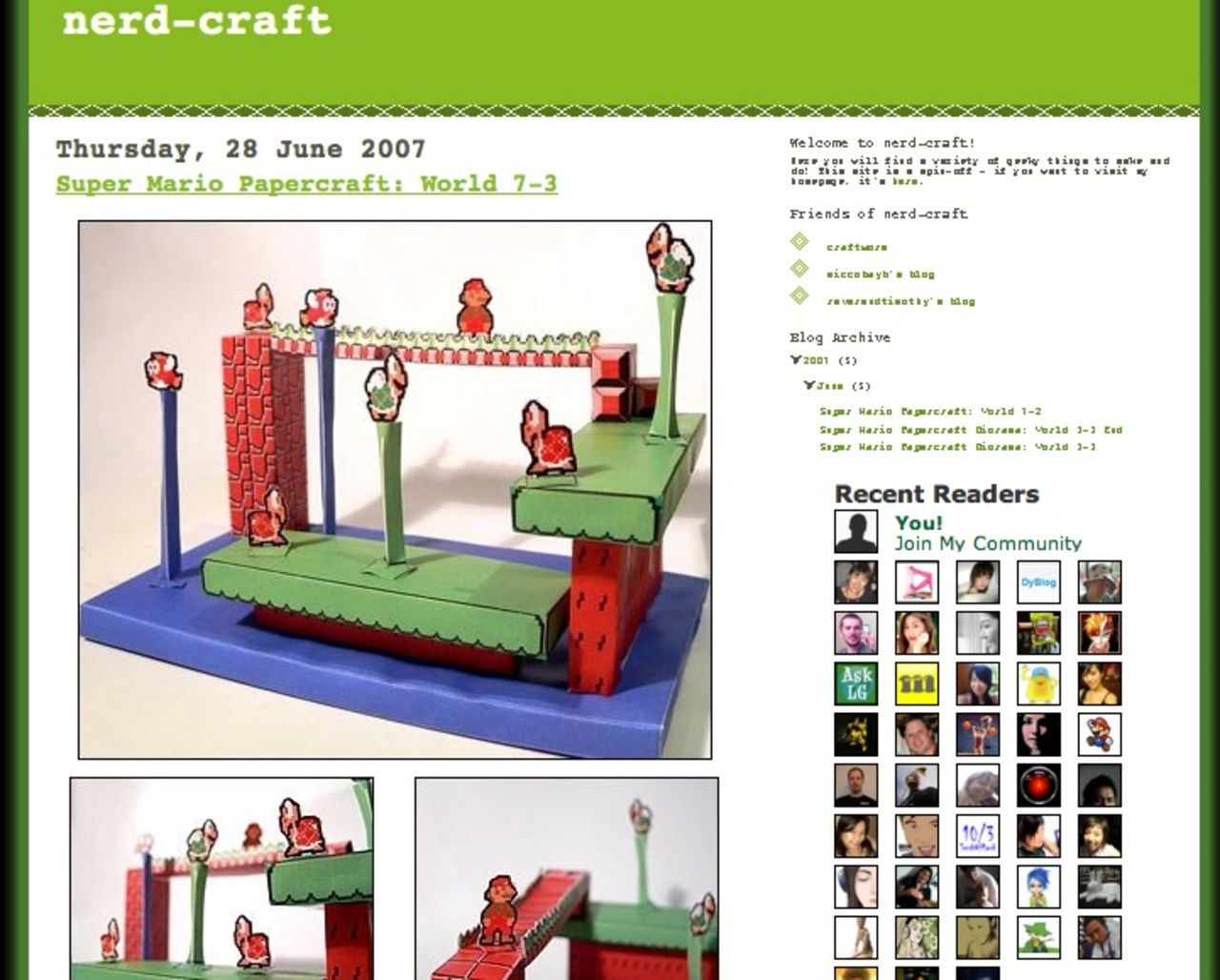 Pappersmodell av värld 7.3