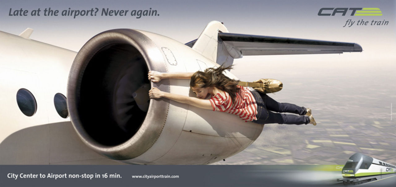 Sen till flyplatsen