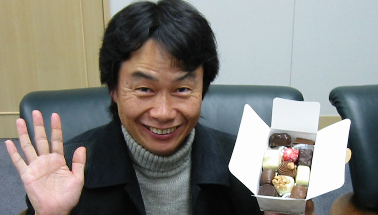 Miyamoto jobbar på ett nytt spel