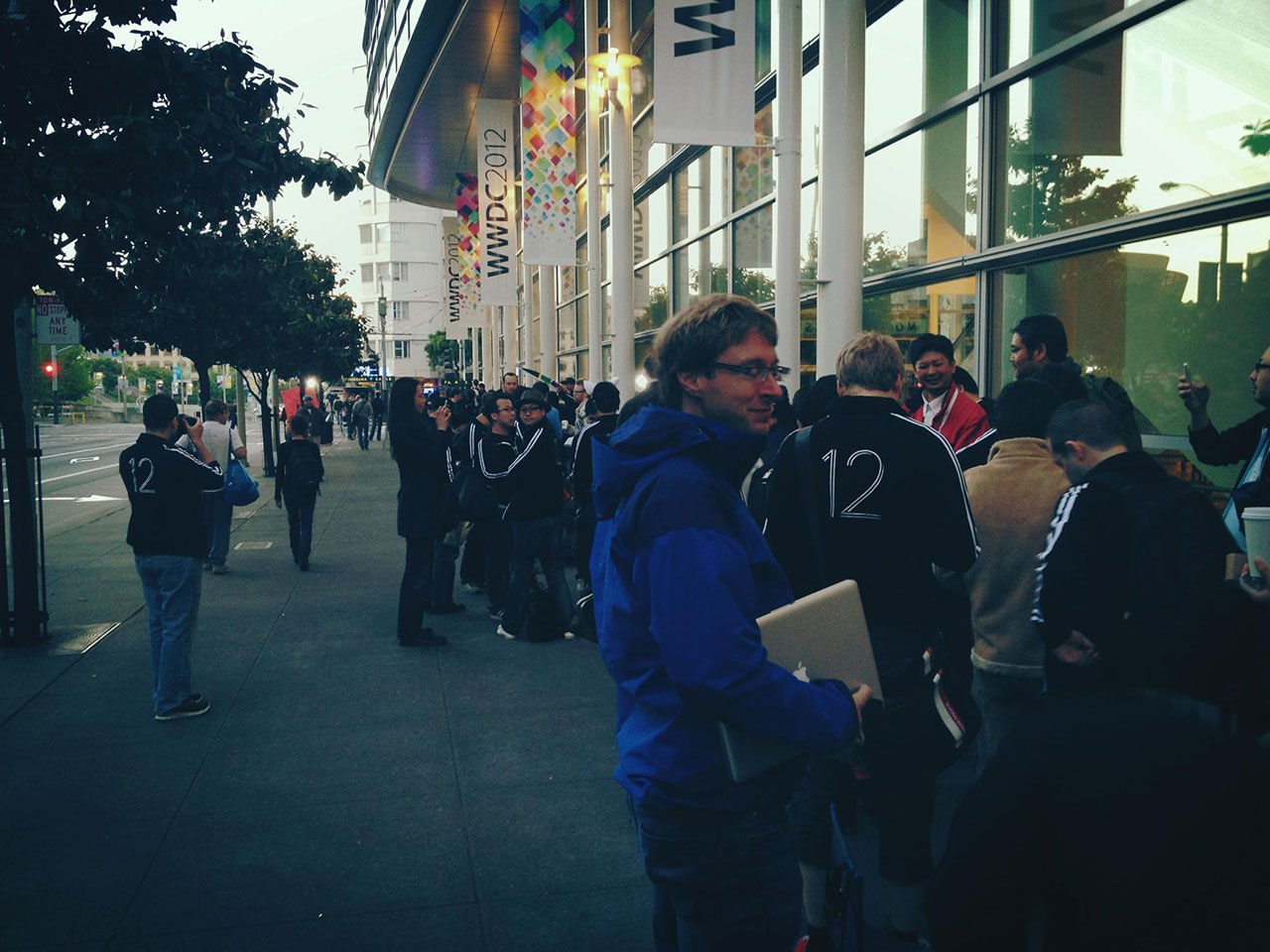 Redan massiv kö till keynoten