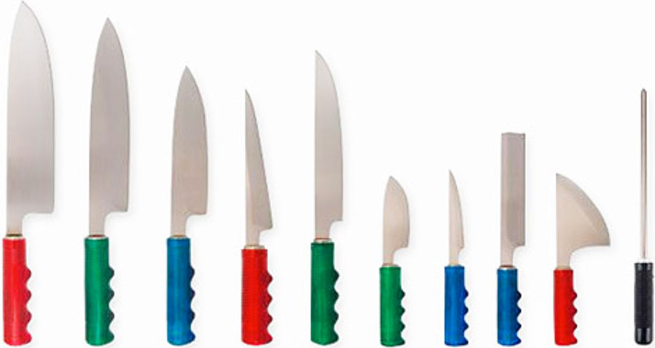 Extra bekväma knivhandtag