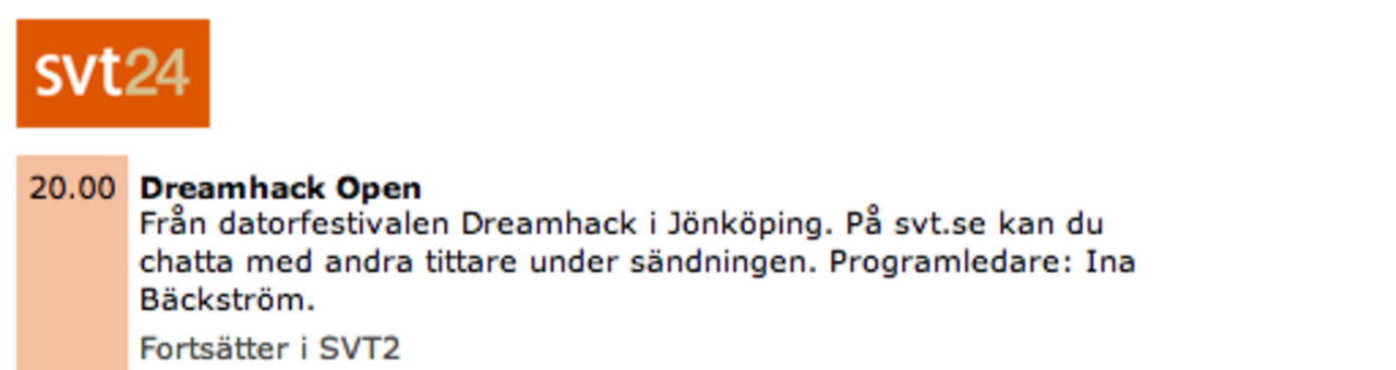 Spana in Dremhack Open