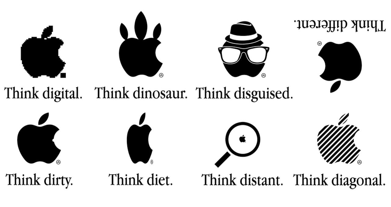Lite roliga varianter av Apple-logotypen