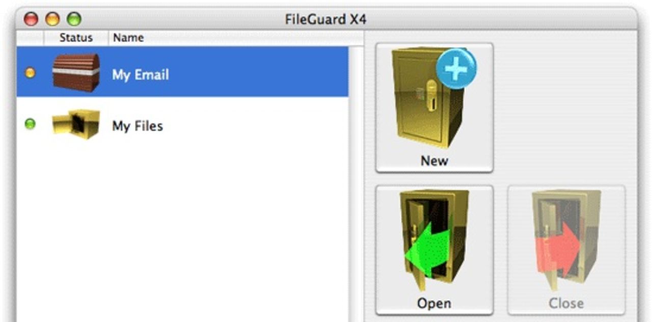 Skydda filerna med FileGuard X4