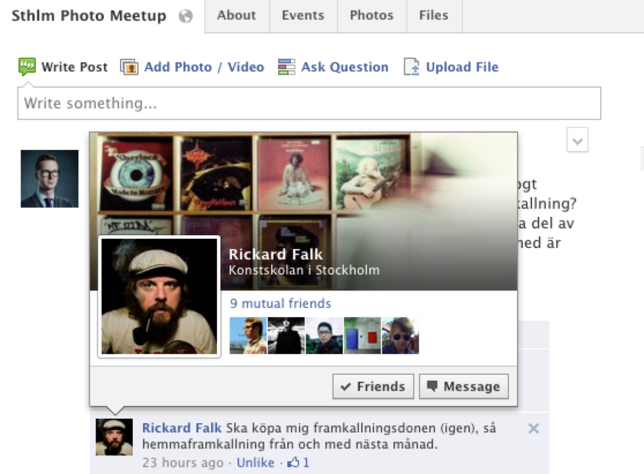 Facebook gör en liten designuppdatering