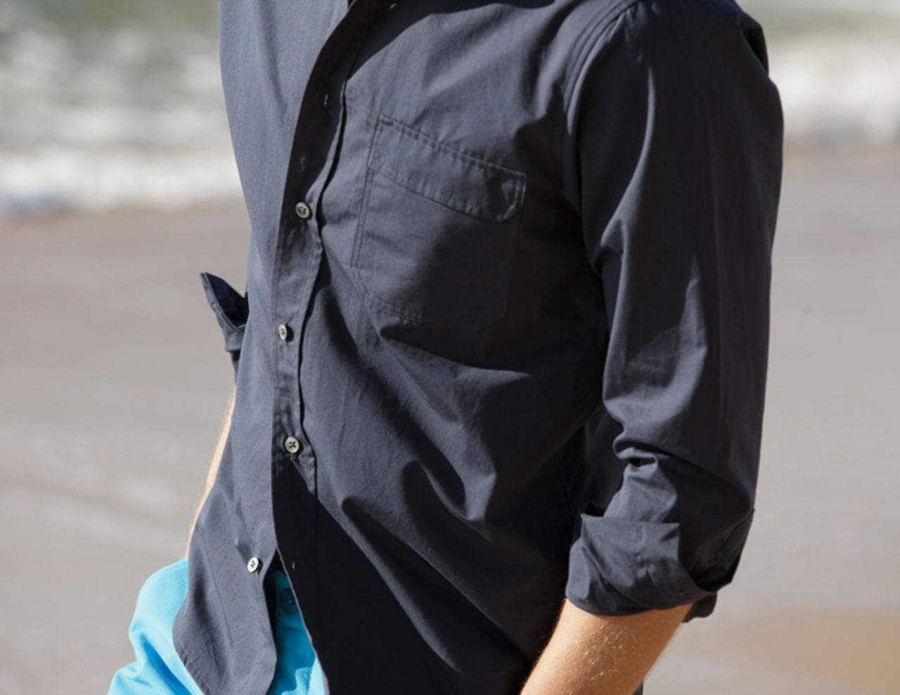 Skjorta som står emot både vind och vatten