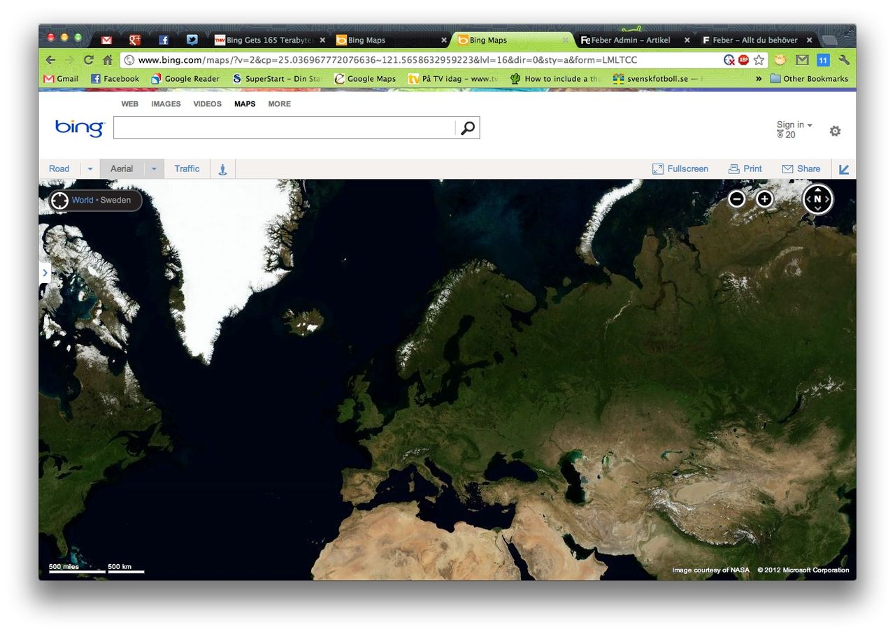 Bing Maps får mera satellit-bilder