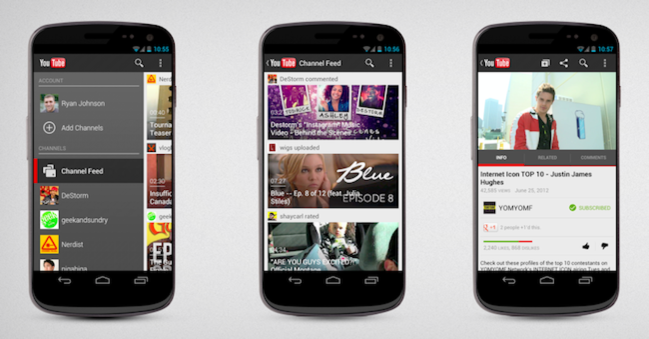 YouTube för Android 4 funkar offline