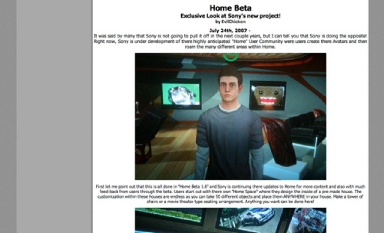 Bilder från Home-betan