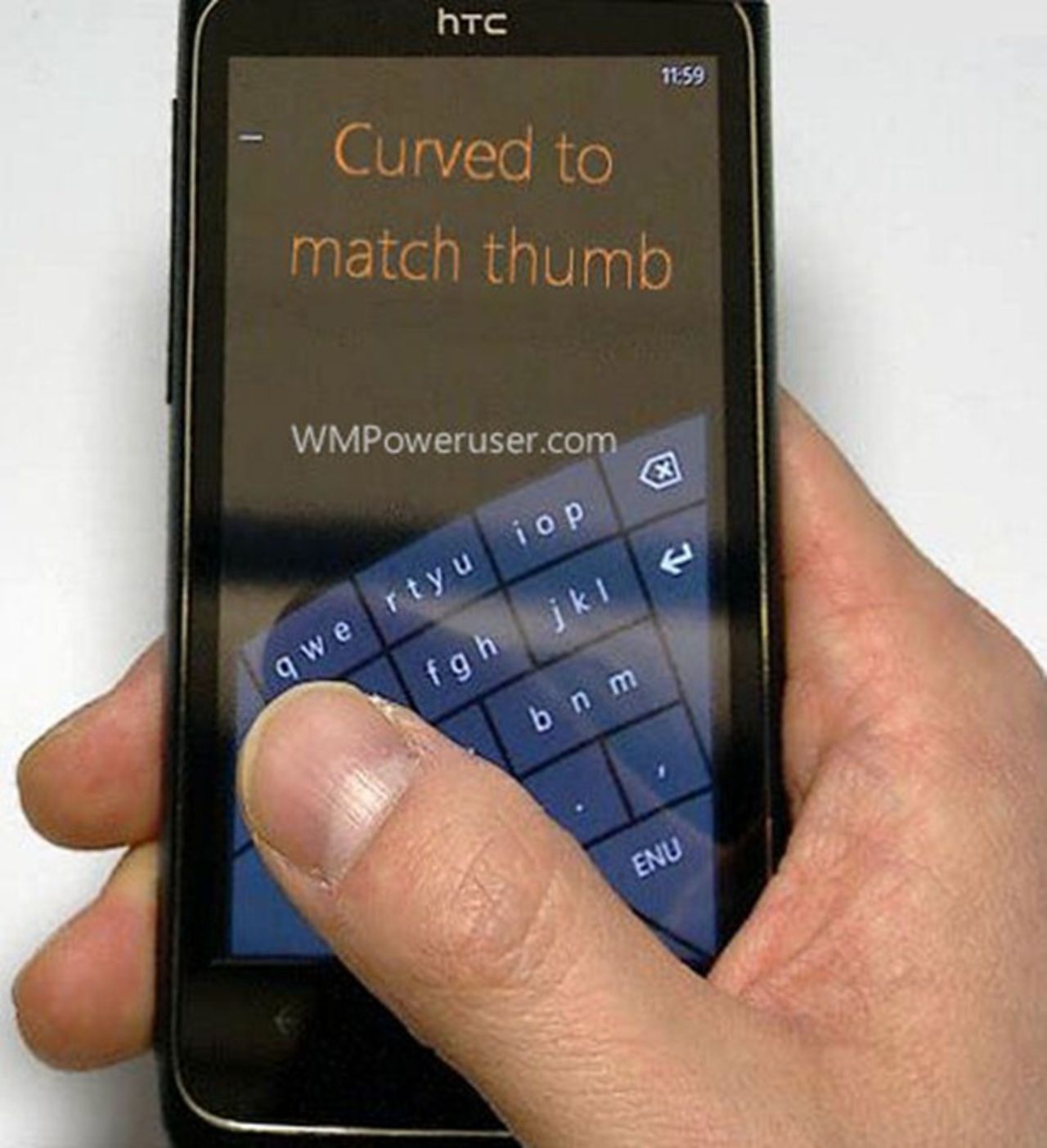 Skevt tangentbord till Windows Phone 8?