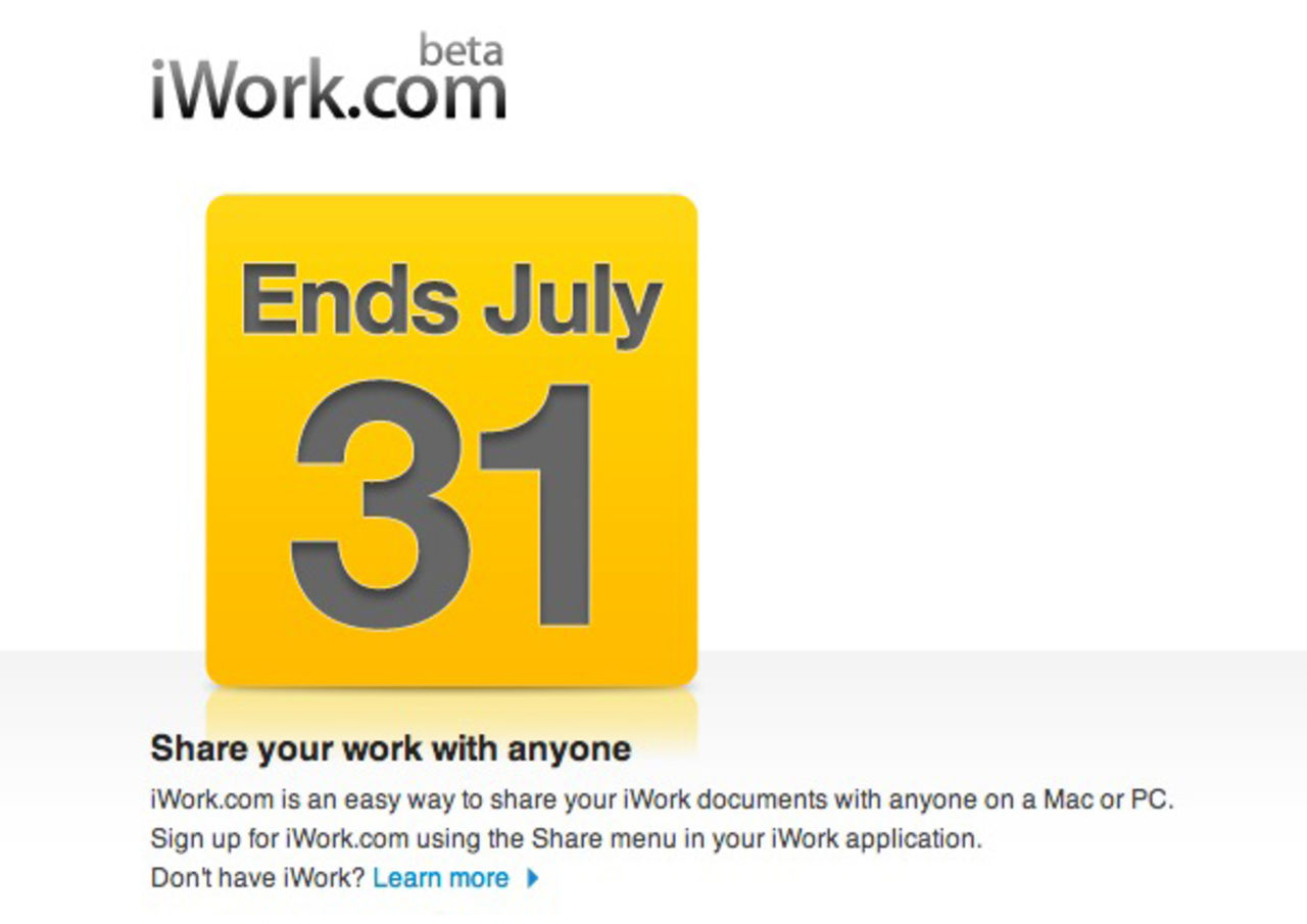 Hejdå iWork.com!