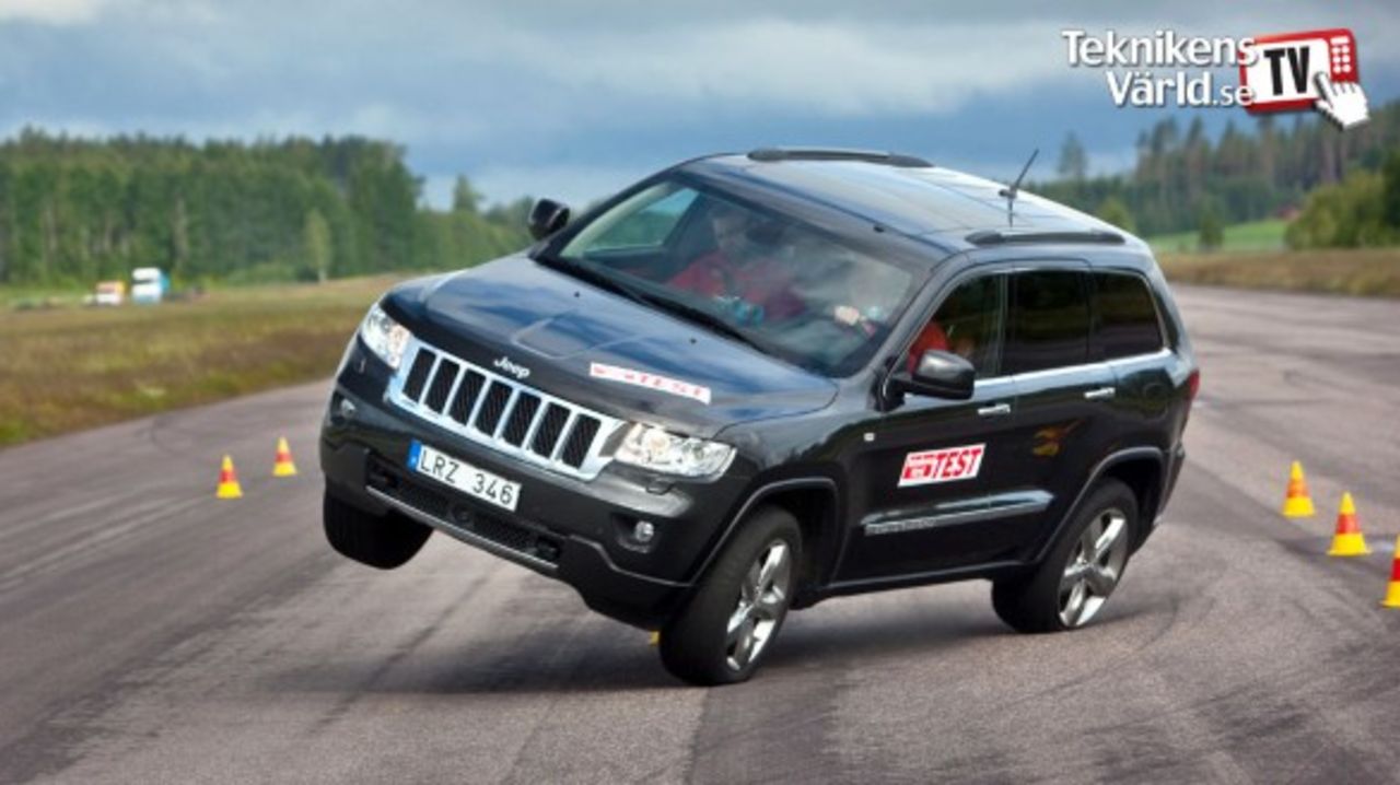 Nya Jeep Grand Cherokee kan köras på två hjul