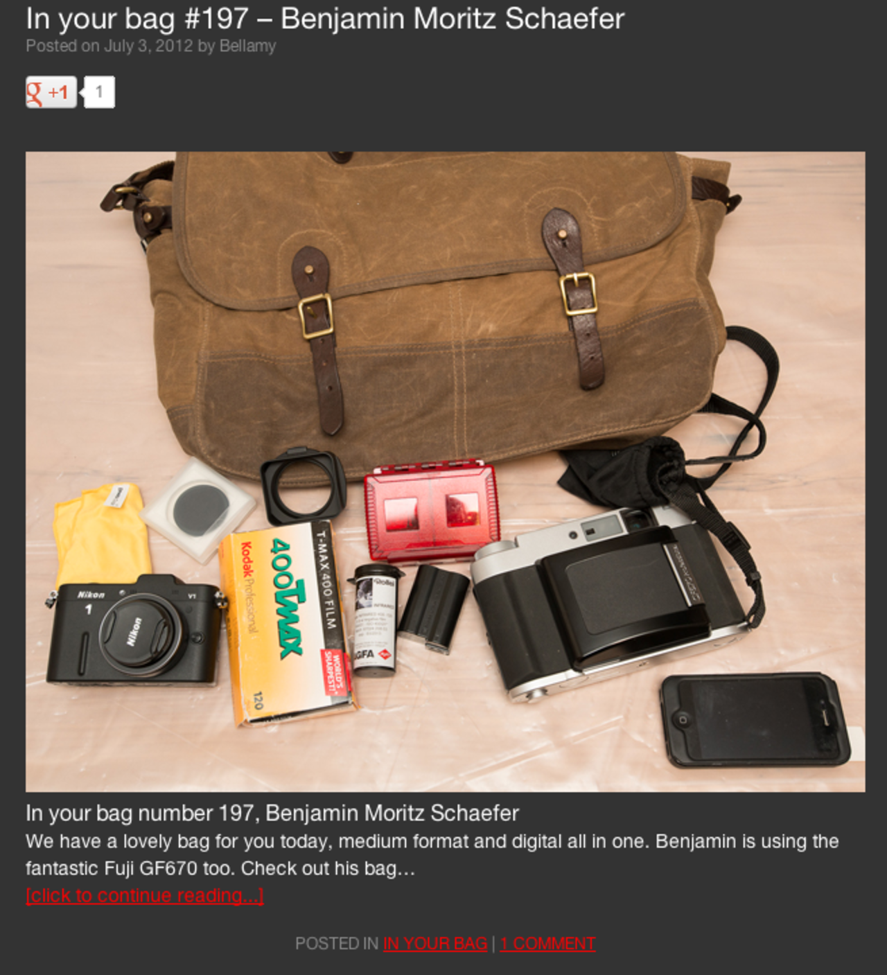 För den prylgalna kameranörden