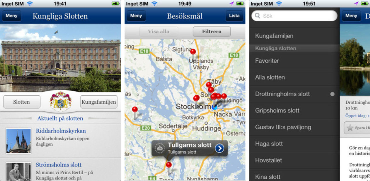 Kungahuset släpper app