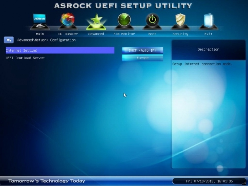 ASRock uppdaterar UEFI via webben