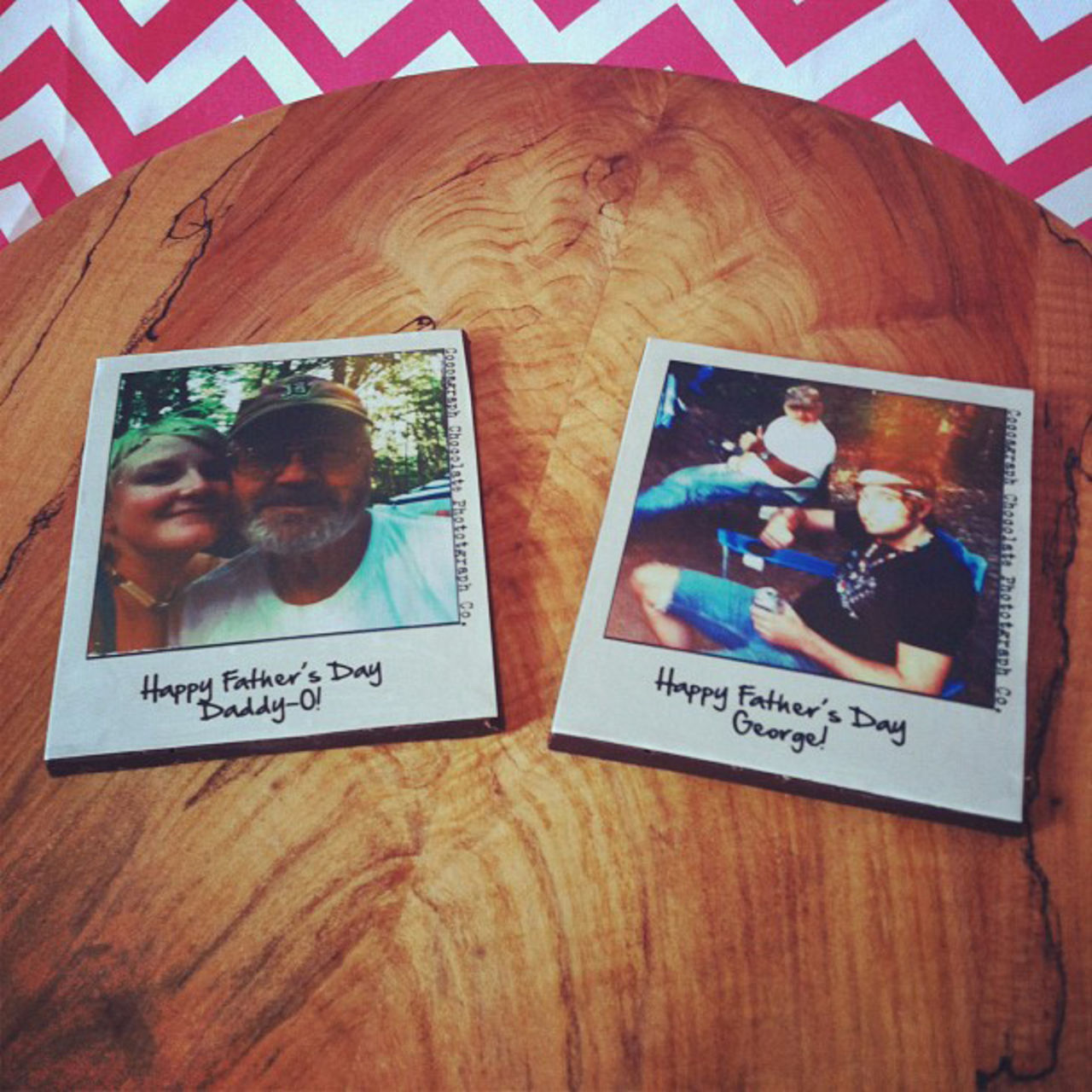 Chokladkaka med Instagrambild på