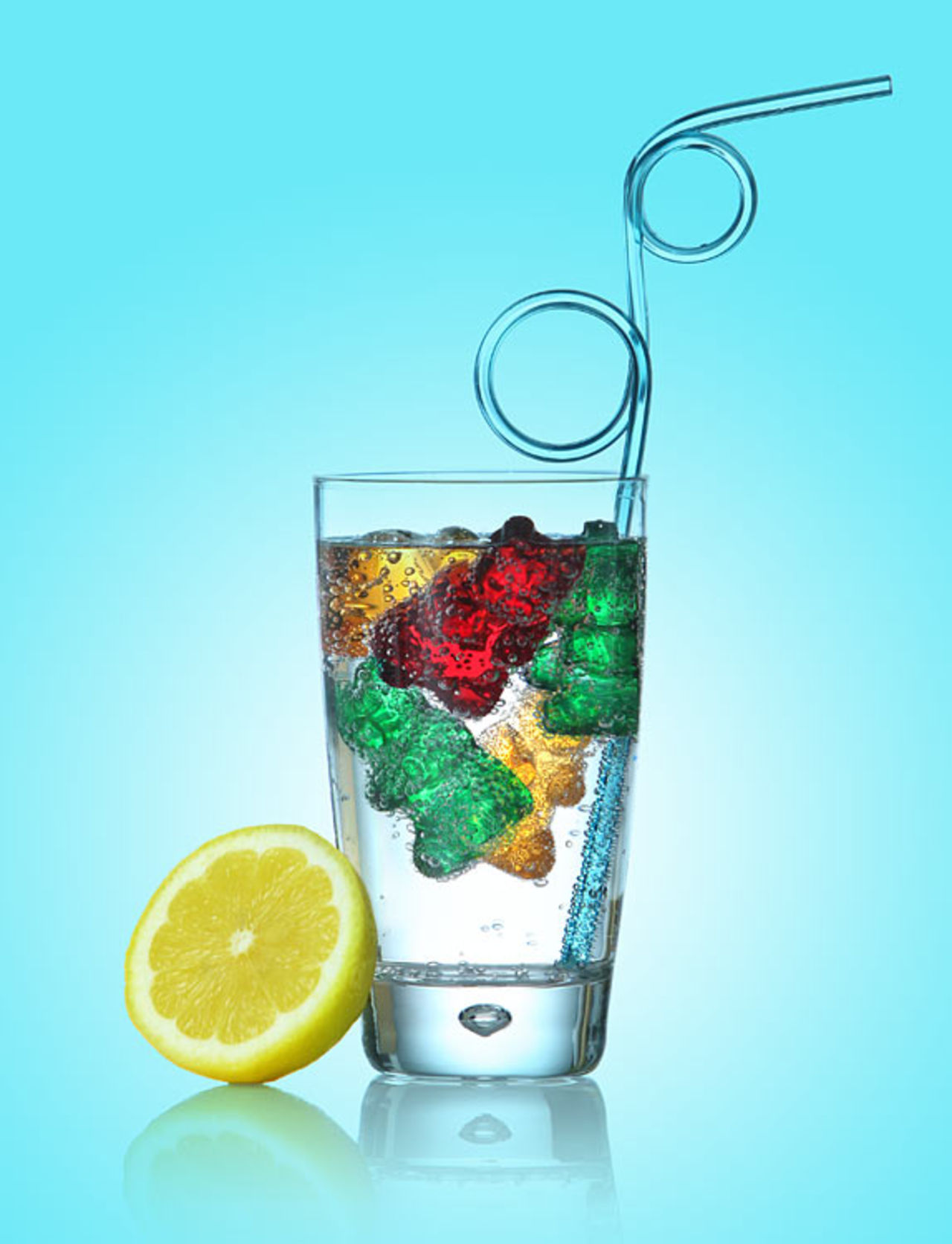 Isbitar formade som gummibjörnar